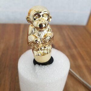 Lilly Pulitzer Gold Monkey Wine Stopper and Stirrer Palm Beach Bar Gift